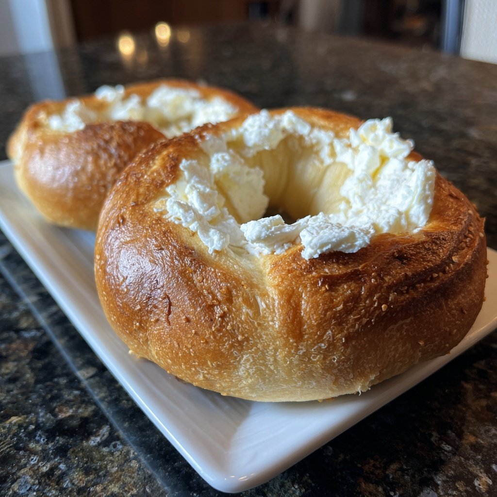 Protein Bagels With Cottage Cheese