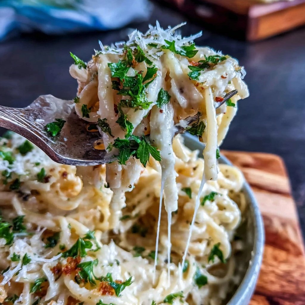 Quick Easy Garlic Parmesan Pasta