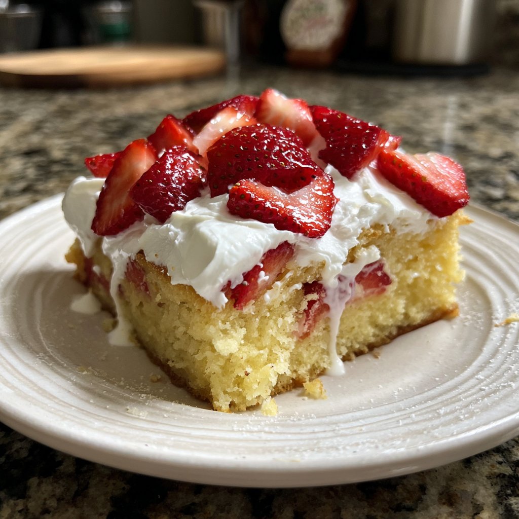 Strawberry Shortcake Sheet Cake