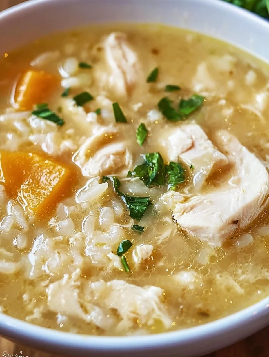 Simple Chicken and Rice Soup