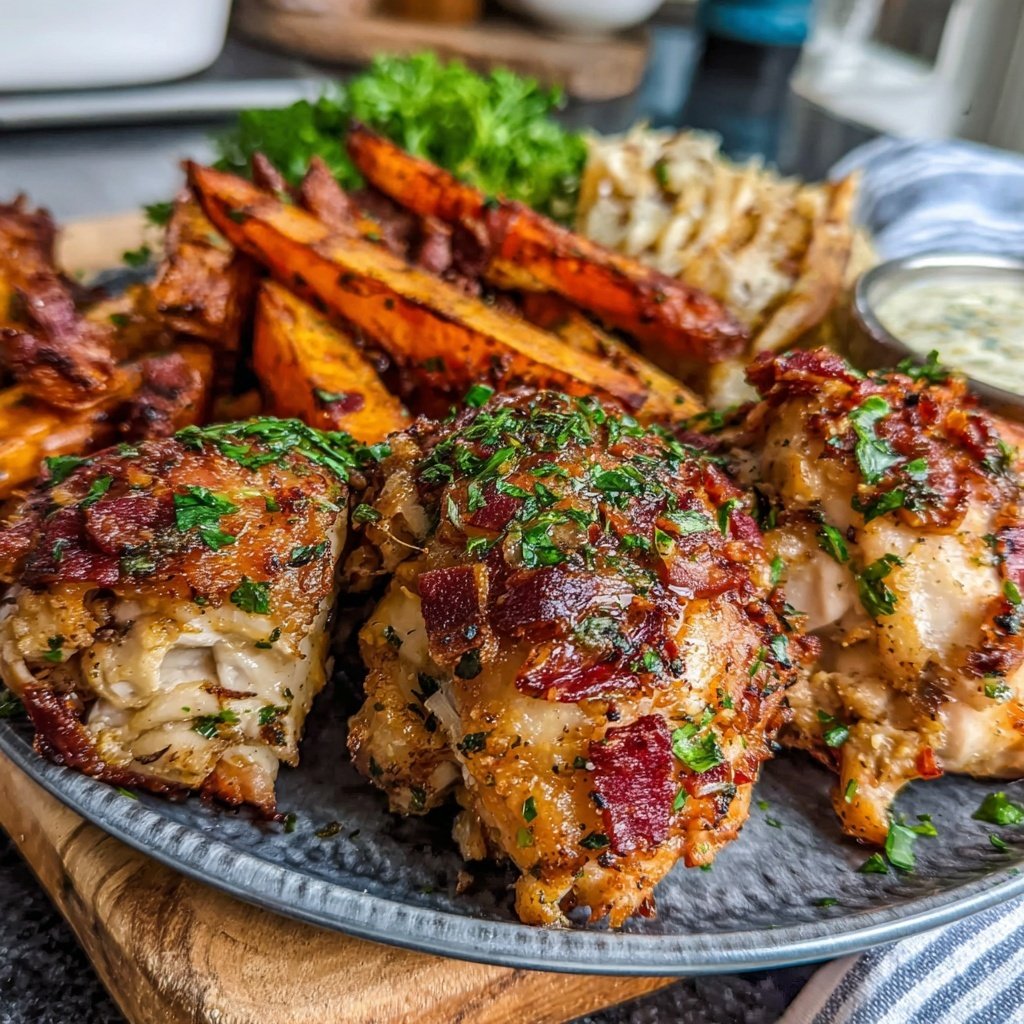 Healthy Chicken And Roasted Sweet Potatoes