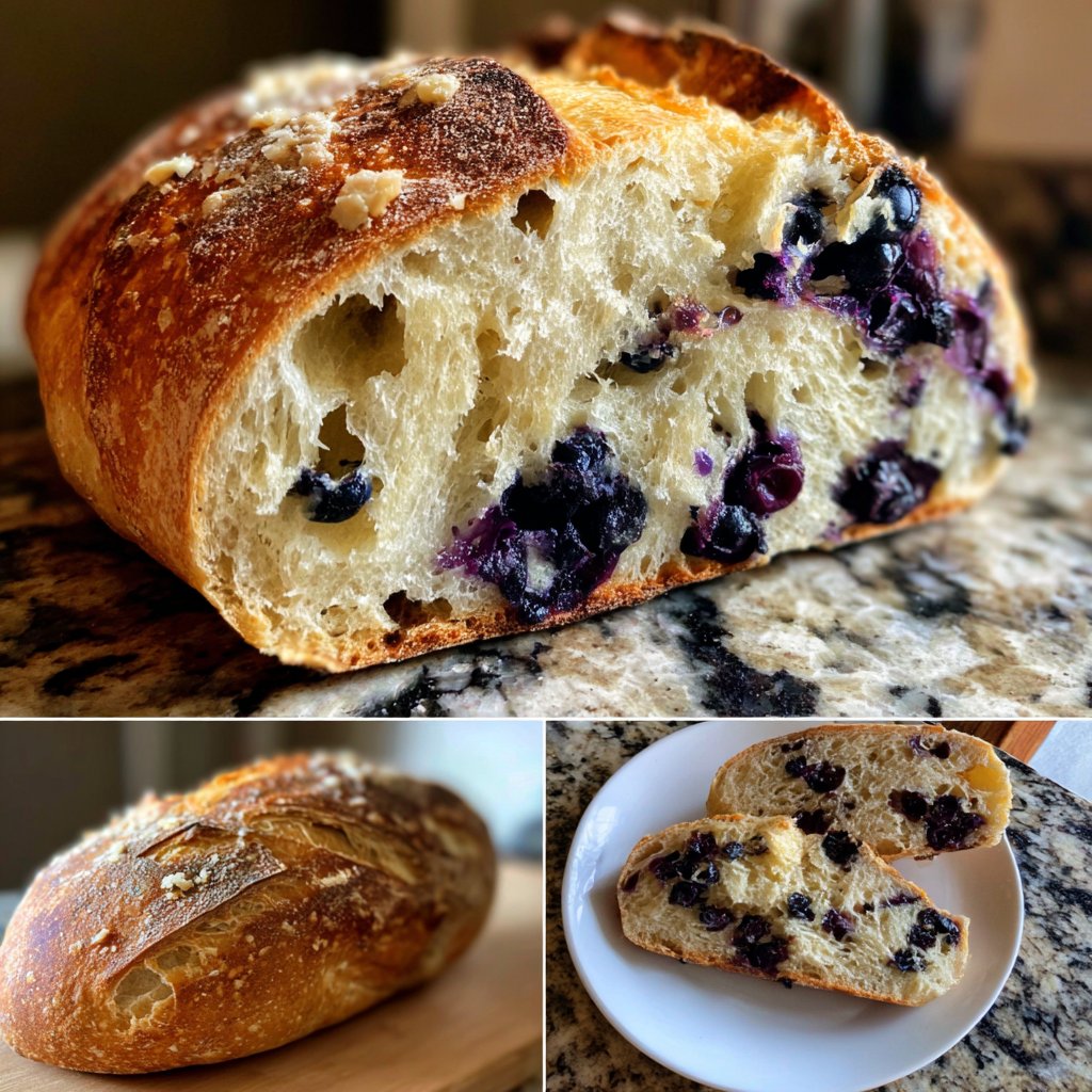 Blueberry Lemon Sourdough Bread