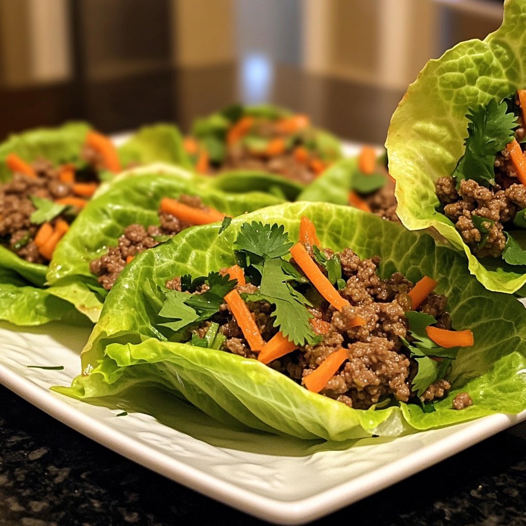 Ground Beef Lettuce Wraps