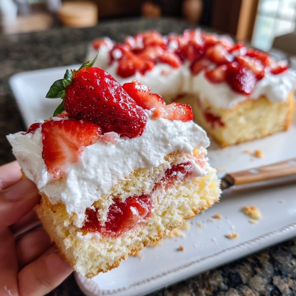 Classic Strawberry Shortcake With Fresh Cream