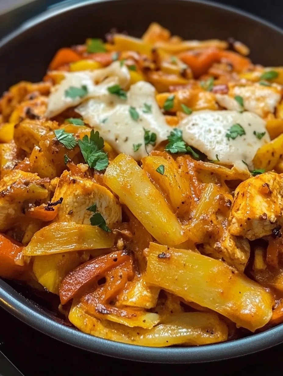 Best Chicken Fajita Casserole