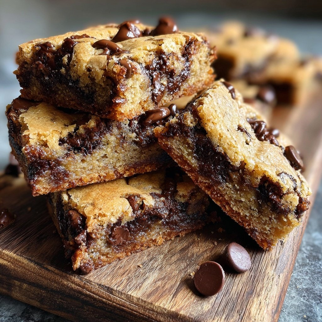 Brownie Mix Chocolate Chip Blondies