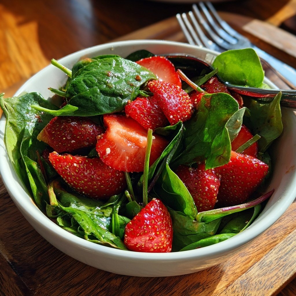 Fresh Strawberry Spinach Salad