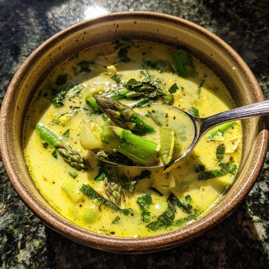 Spring Asparagus Vegetable Soup