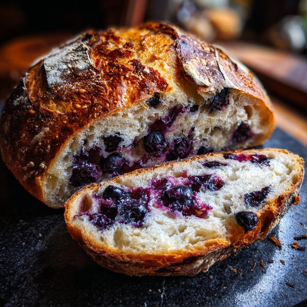 Blueberry Lemon Sourdough Bread
